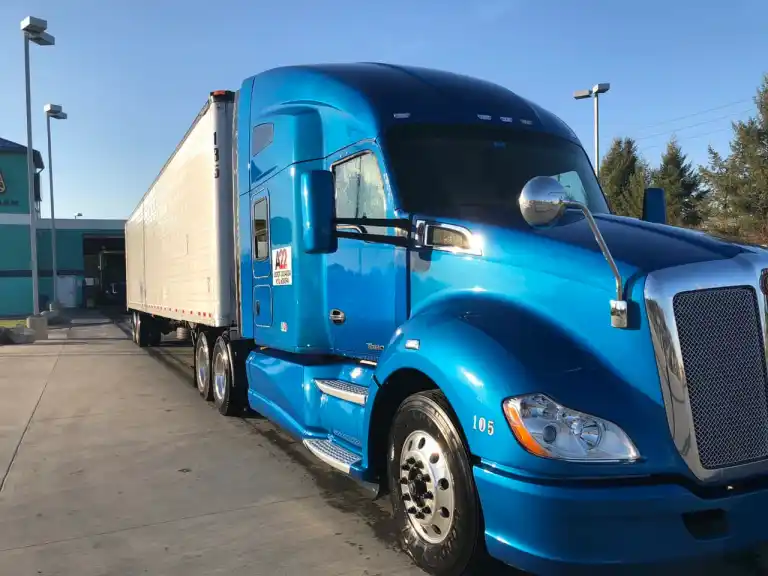 Blue truck for lease purchase and owner operator programs